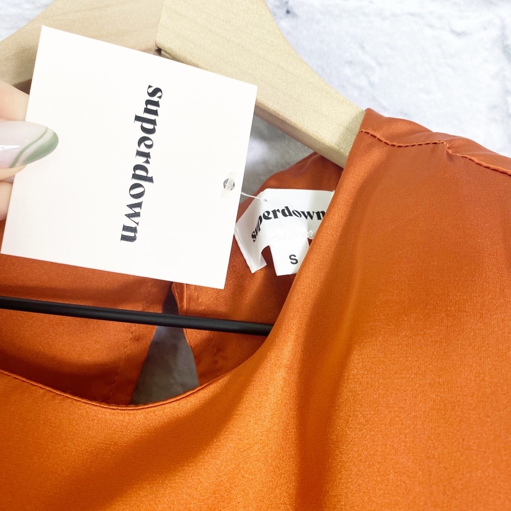 Superdown Renee Crop Top In Rust - image 4